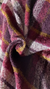 w 1228时尚 格子羊绒设计师布料3米乘1.45