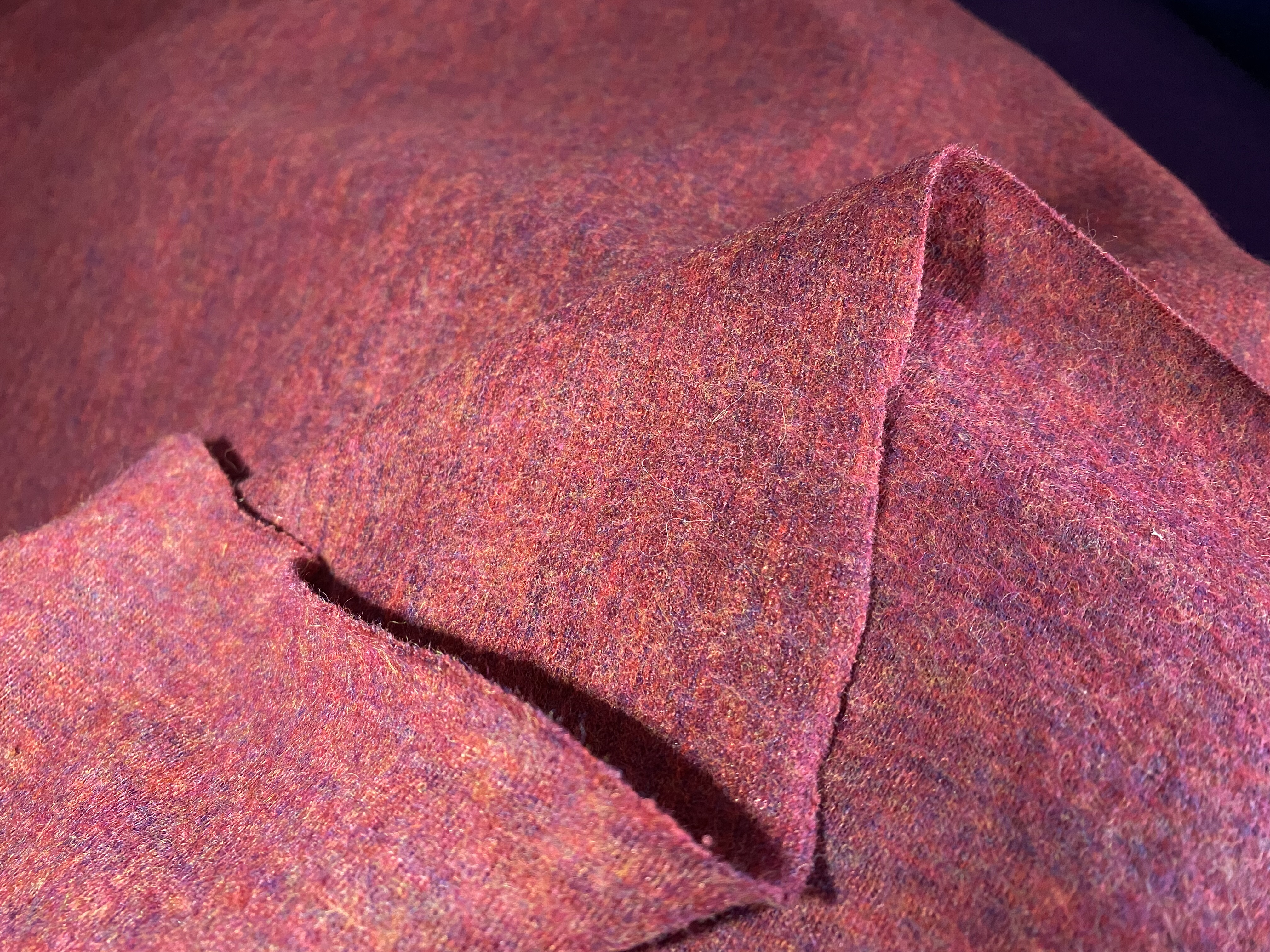 w1226双面针织羊绒设计师布料3米×1.4米