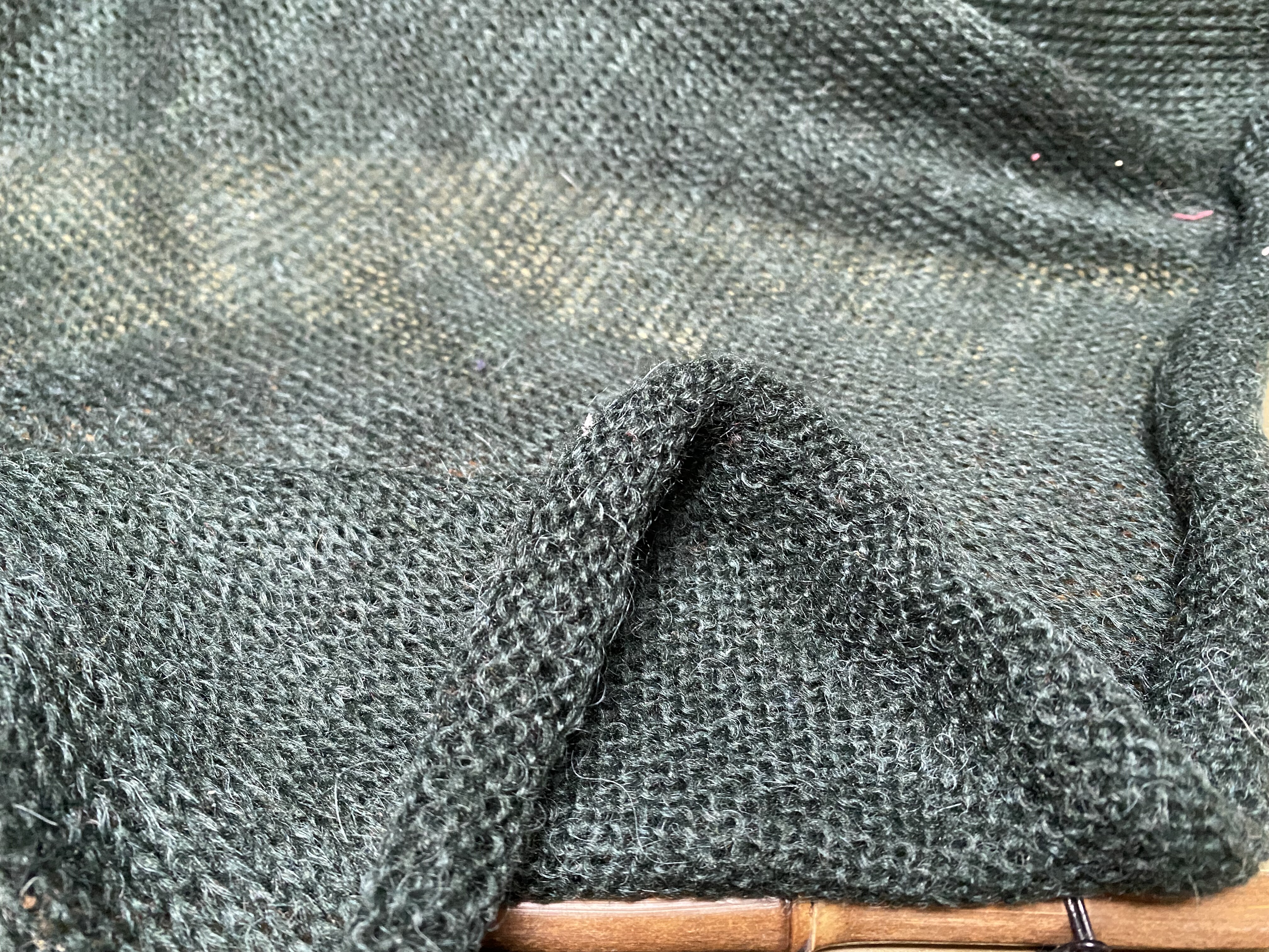 T1126 双面针织羊绒设计师布料1.5米×1.4米