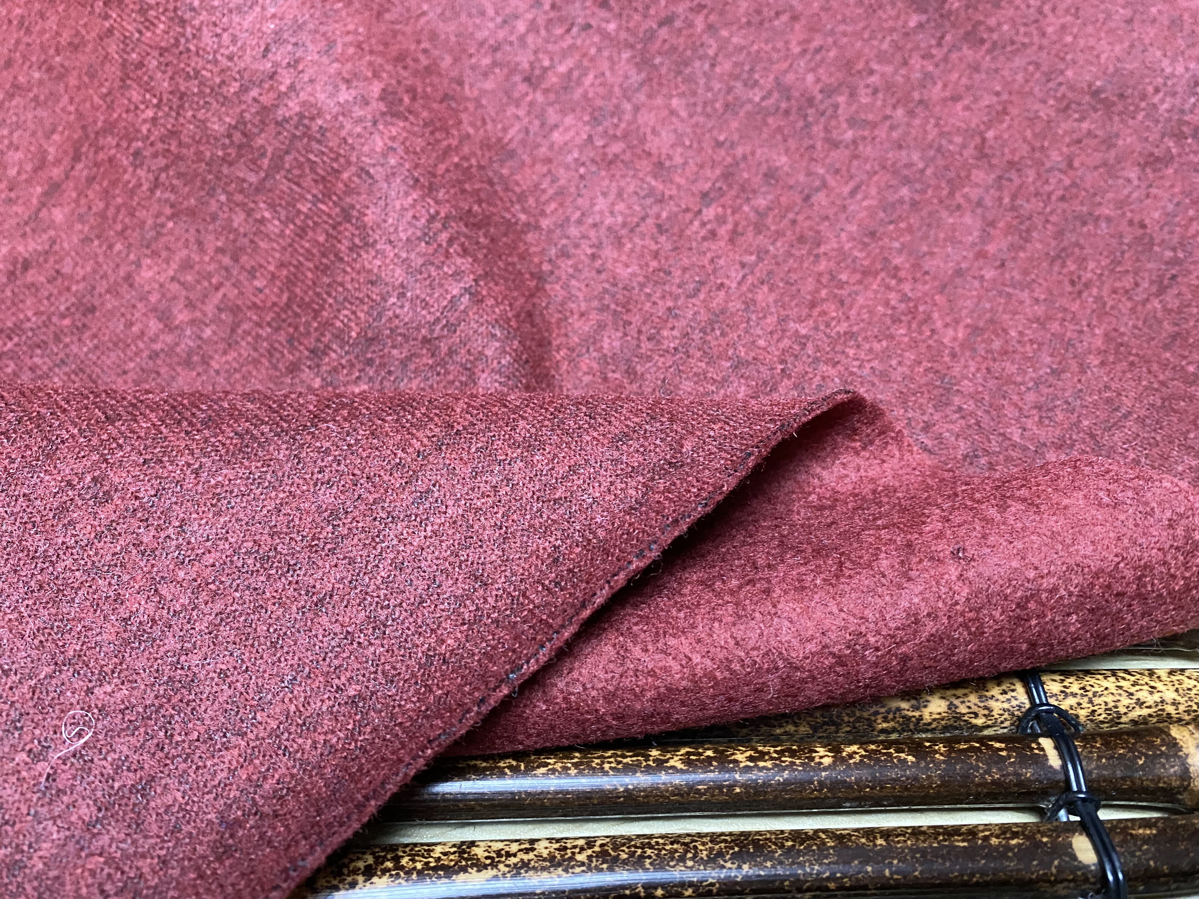 T1128 双面针织羊绒设计师布料3米×1.4米