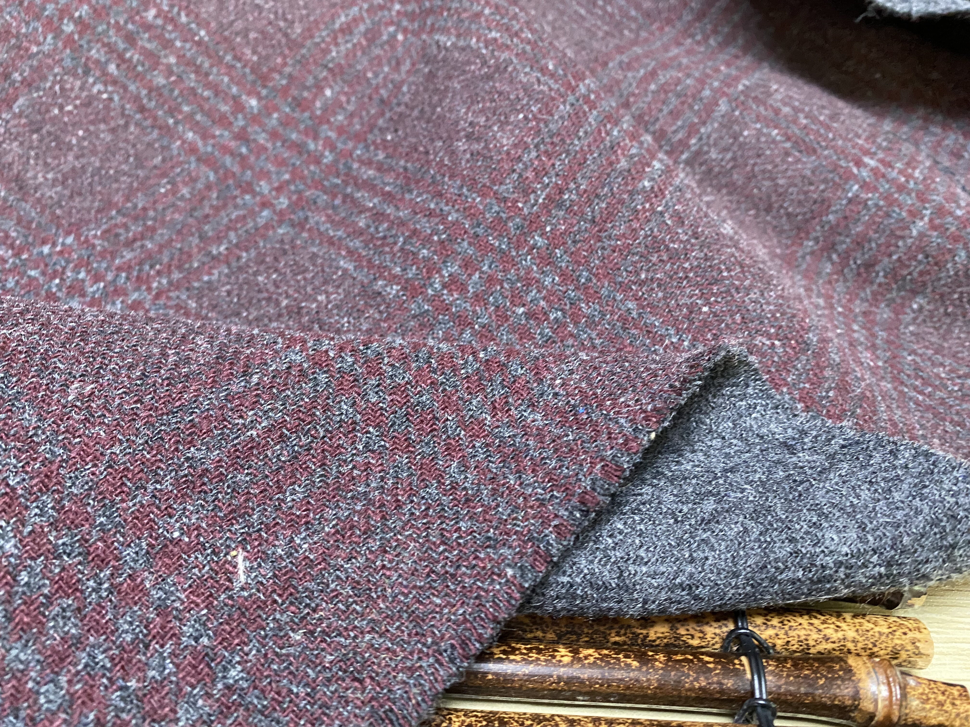 T1126 双面编织羊绒设计师布料3米×1.45米