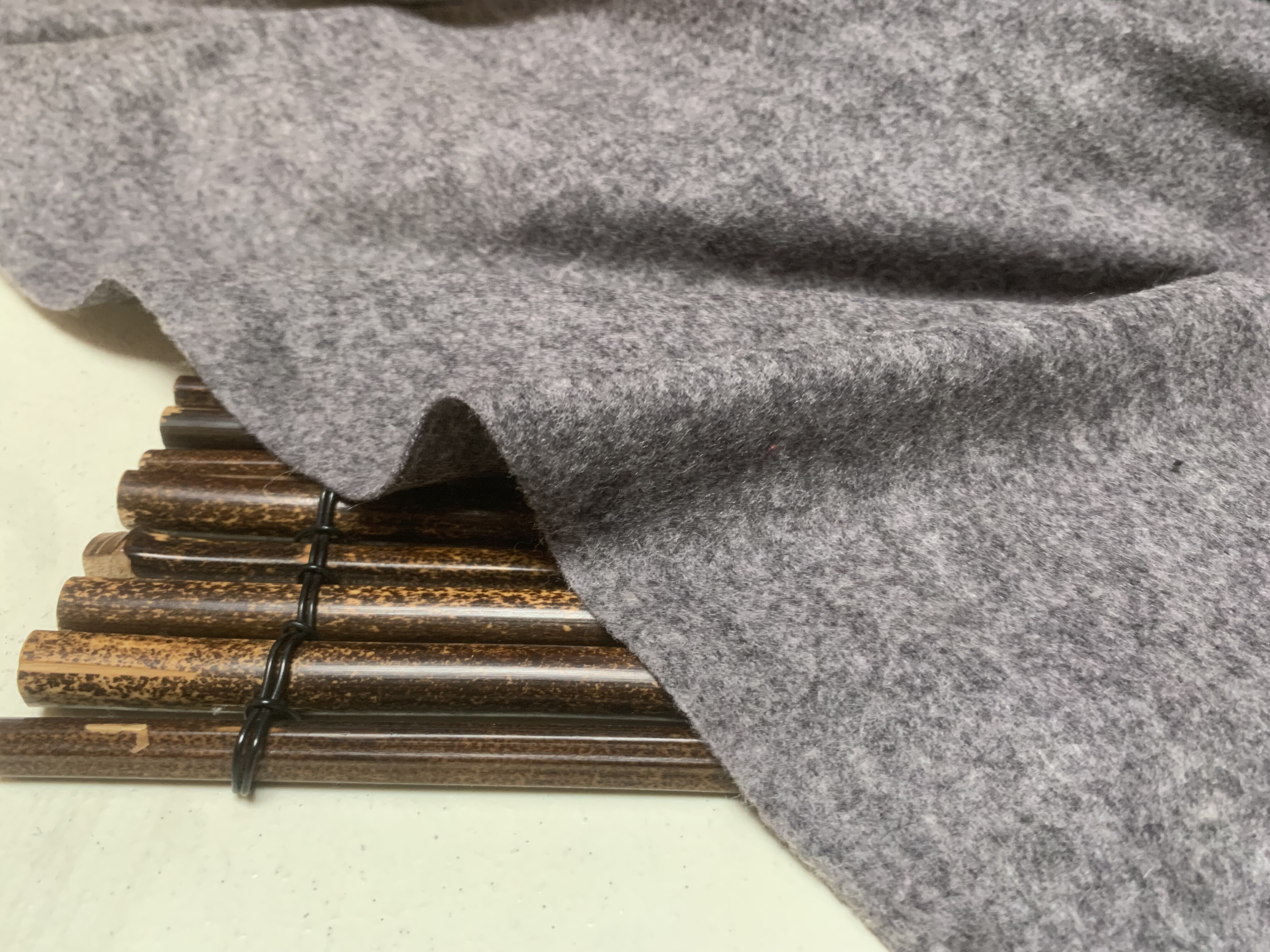 L1024 针织羊绒设计师布料三米乘1.55