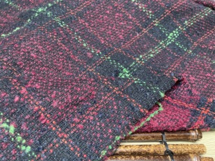 T1227设计师布料编织羊绒提花面料1.25米乘1.45米