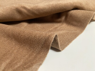 L0130 咖色日本羊绒设计师布料1.90米乘1.35