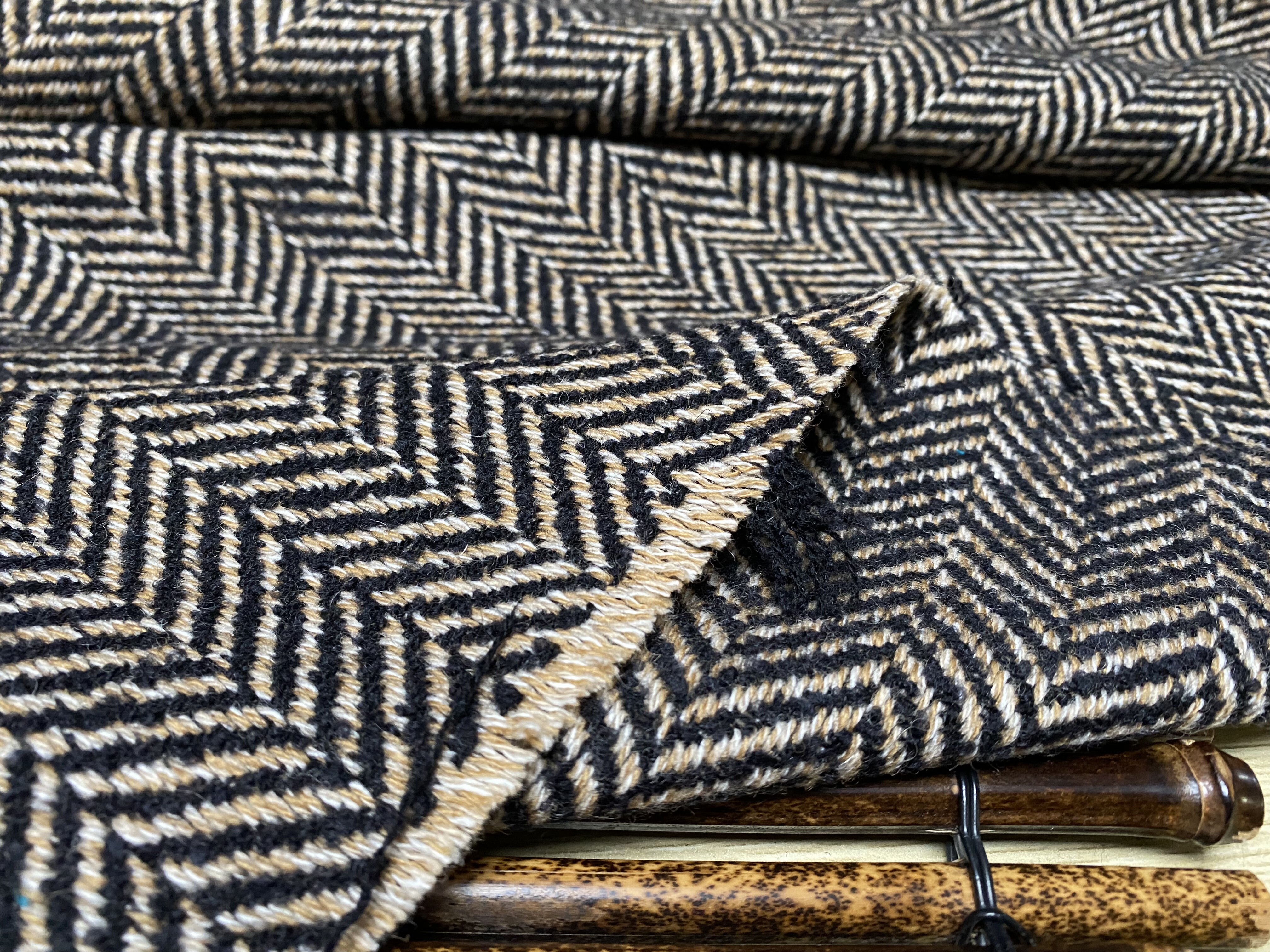 T1117 纯编织羊绒设计师布料1.7米×1.55米