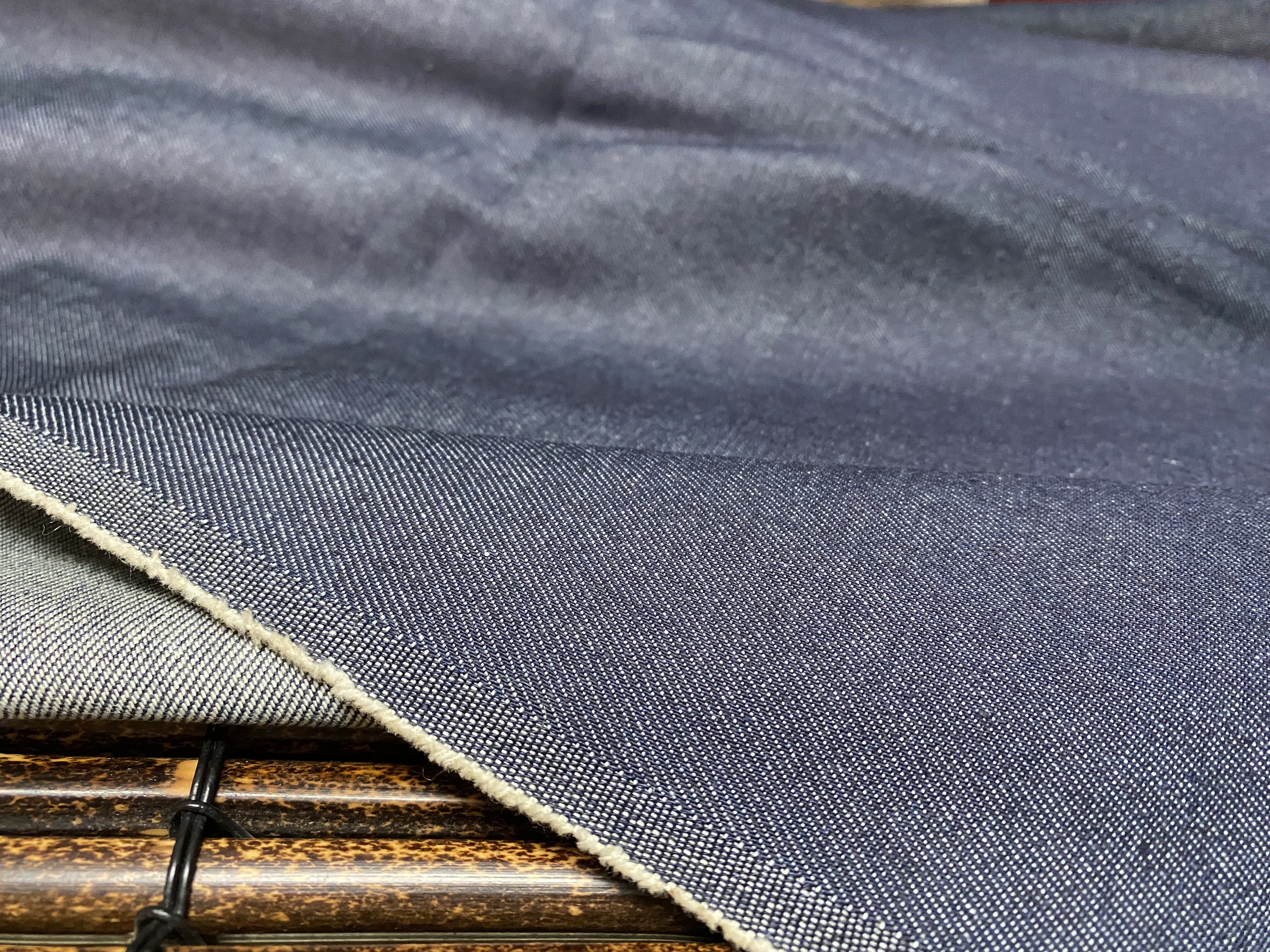 T1117 亚麻牛仔设计师布料3米长1.4米