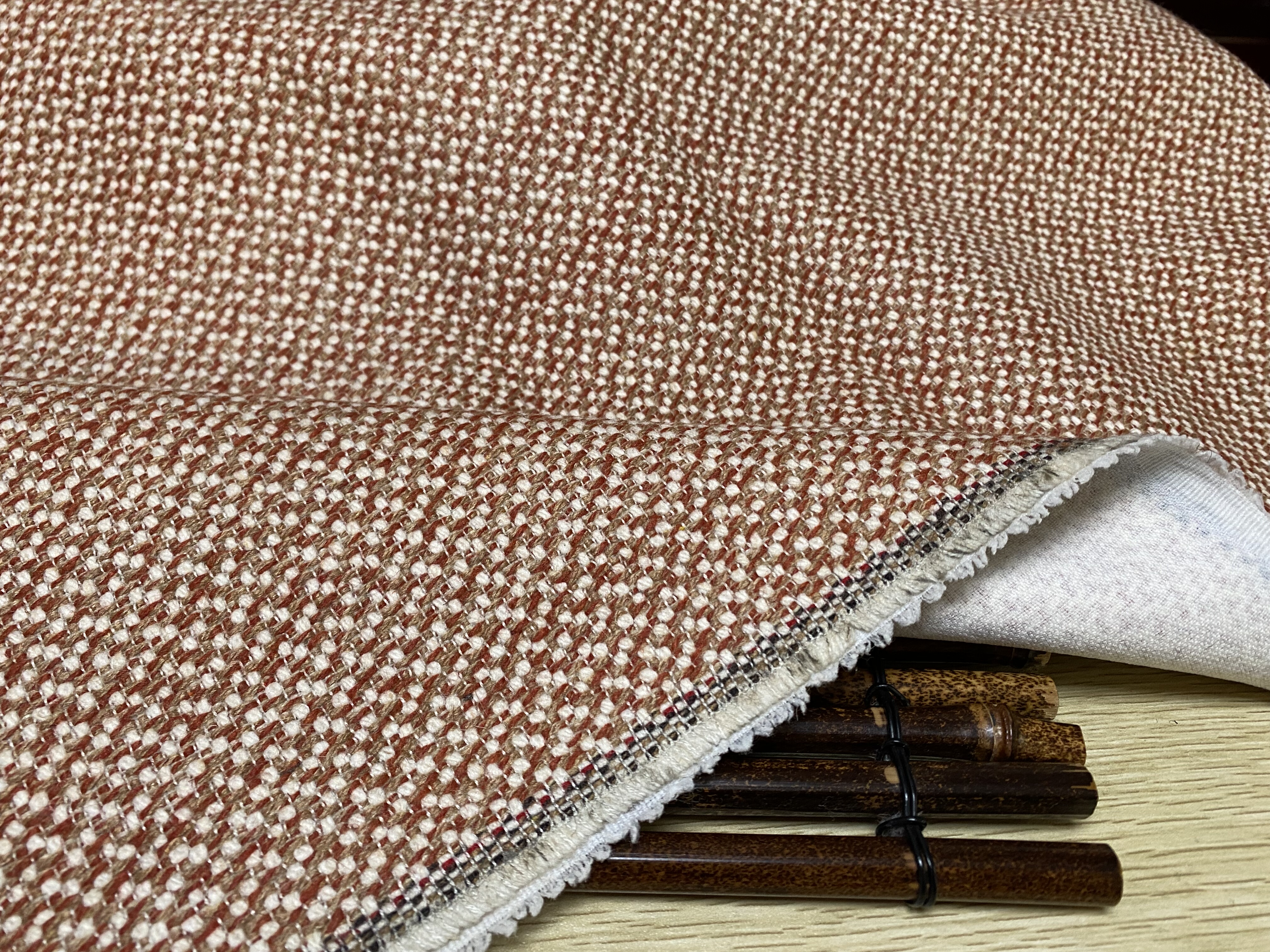 T1126 日本编织麻设计师布料1.45米乘1.40米