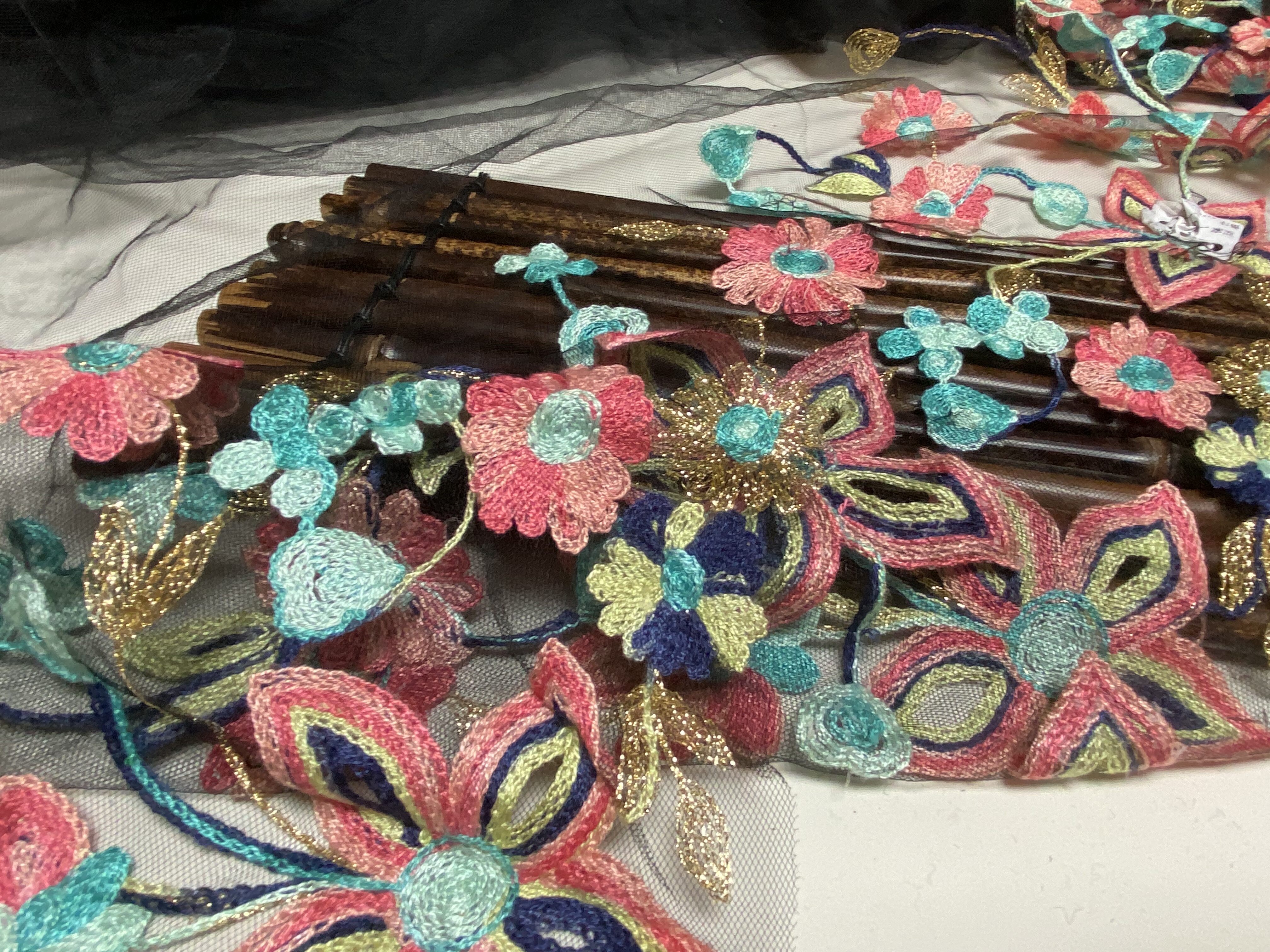 T1111 重工刺绣设计师专用布料1.5米×1.4米