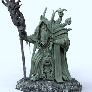 3d打印图纸模型素材文件魔兽世界古尔丹STL手办圆雕图F2315