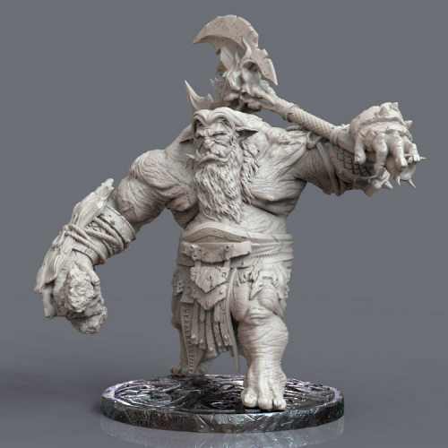 3d打印图纸模型素材圣米歇尔山巨人STL摆件立体圆雕图F3287