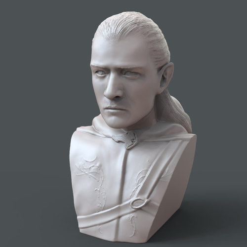 3d打印图纸模型素材魔戒精灵王子STL摆件圆雕图F3025