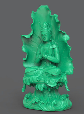 3d打印图纸模型素材观音菩萨雕塑佛像STL摆件圆雕图F3066