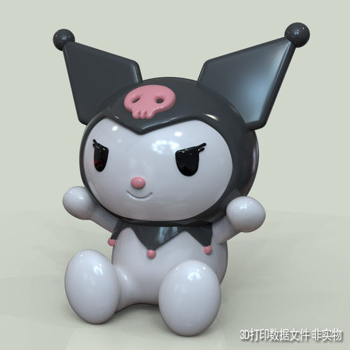 3d打印图纸模型素材文件库洛米STL摆件立体圆雕图Z201