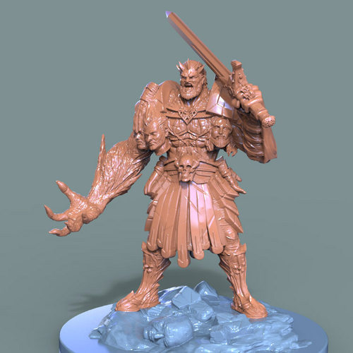 3d打印图纸模型圆桌骑士莫德雷德STL摆件立体圆雕图F3555