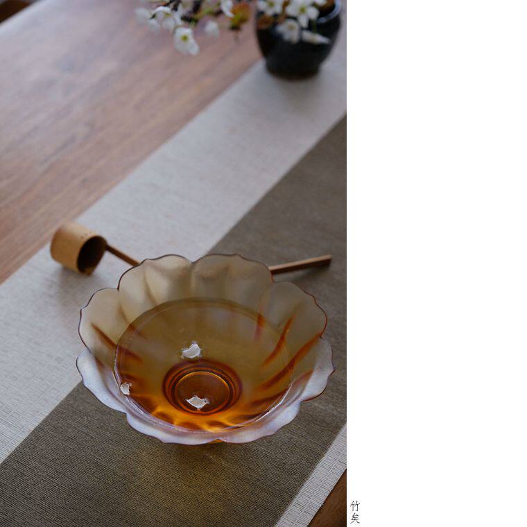 竹矣 | 琉璃花笺盏碗泡绿茶花器中式复古风碗泡