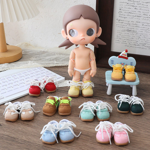 Zsiga德训鞋合集1/8可动人偶嘎子姐姜饼人运动休闲鞋bjd6分鞋玩具