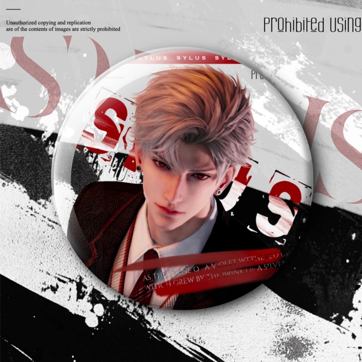 二次元乙游恋与深空秦彻高颜值自制周边超帅吧唧徽章胸针收藏谷子