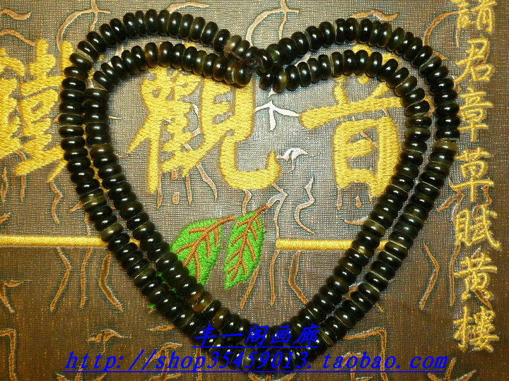 丰一阁精品天然亚克力冰糖紫整料旋磨108颗项链佛珠手串手链手窜