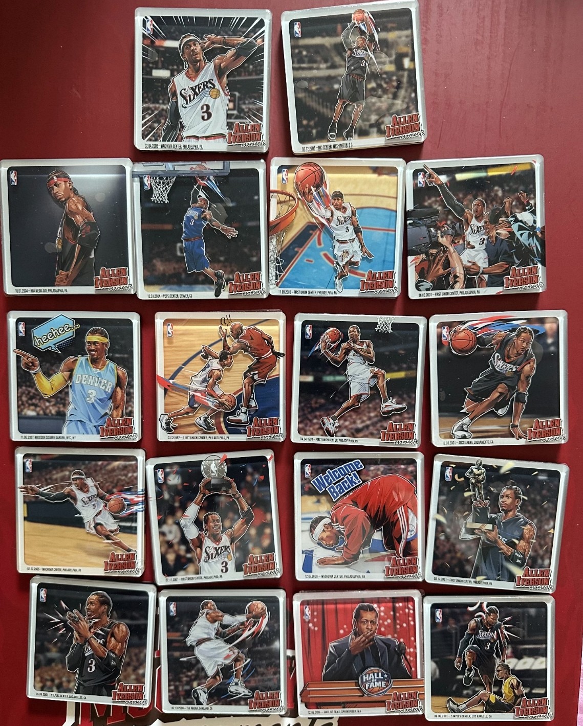 NutsCollect NBA官方授权 艾弗森 磁吸贴 冰箱贴 明盒礼物 已拆封