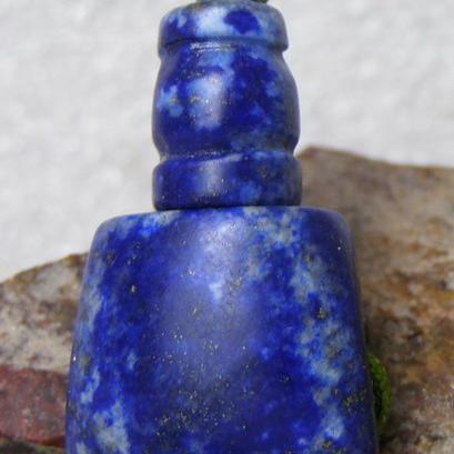 天然蓝色青金石藏式佛头11MM