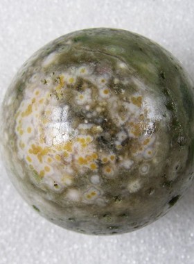 天然海洋石圆球47毫米/海洋碧玉手把件/海洋玛瑙个人饰品157克