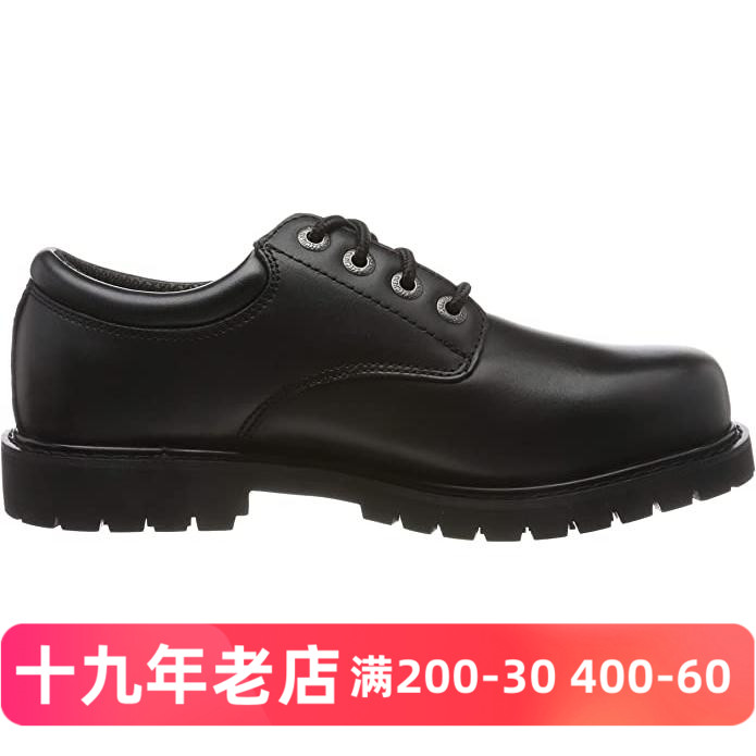 斯凯奇男防滑牛津商务休闲皮鞋