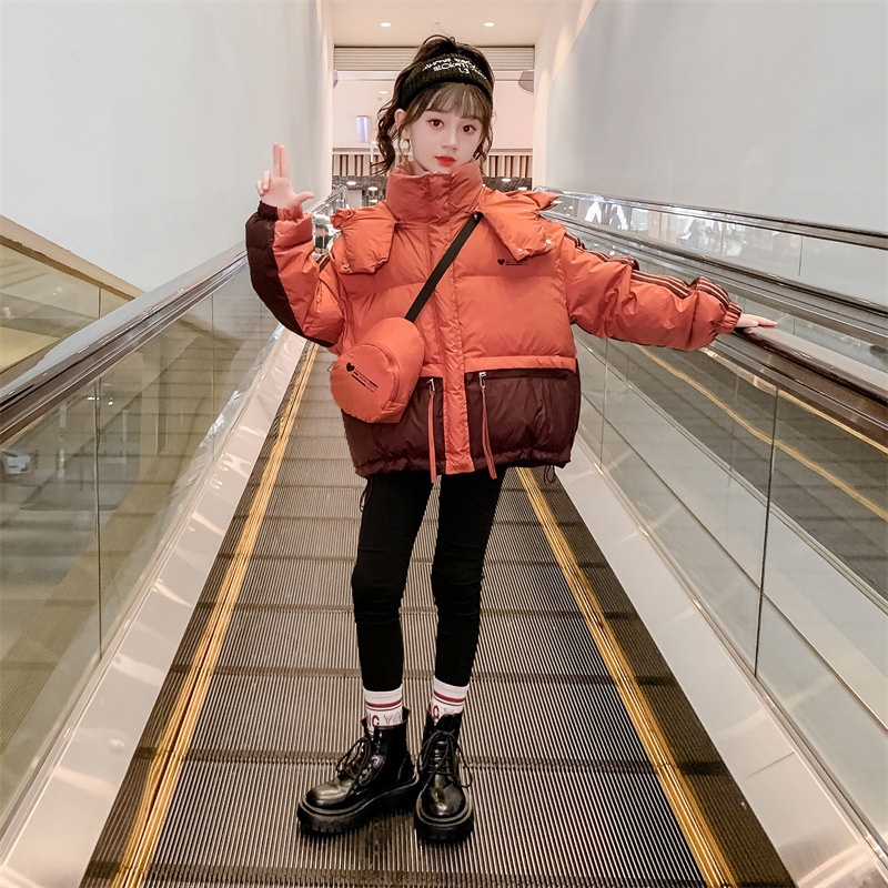 女童棉衣加厚2025新款冬装儿童装羽绒棉服女孩棉袄外套冬季面包服