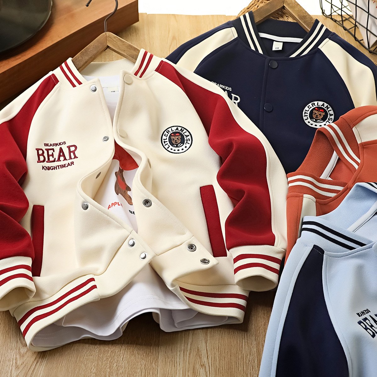 童装棒球服男童外套2026春秋新款宝宝洋气跨境儿童男孩夹克潮春装