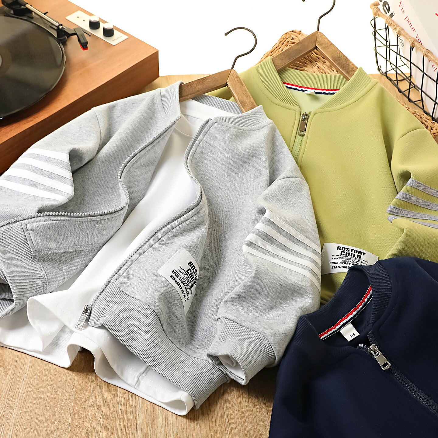 跨境童装26春秋新款儿童男童夹克开衫韩版童装衣服外套中大童卫衣