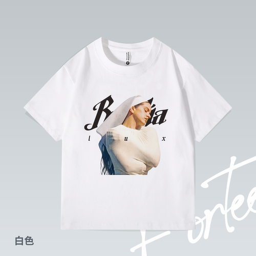 Fortee lux Rosalia 音乐美式嘻哈街头潮流印花T恤男女宽松短袖