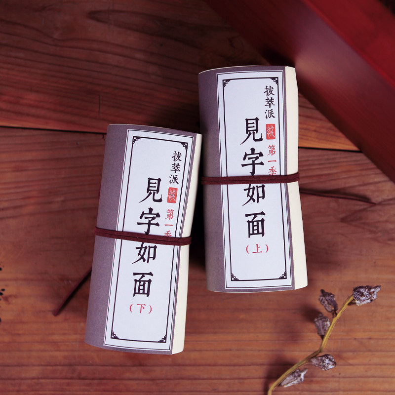 见字如面字帖描红 抄写线装本成人楷书硬笔古风国学经典练字帖