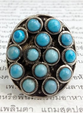 泰国进口--s925泰银--全新绿松石