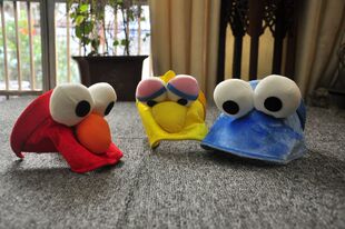 外单微瑕 芝麻街 儿童遮阳帽 ELMO 甜饼怪 大鸟姐姐