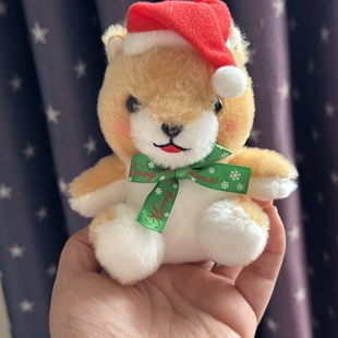 日单 AMUFUN 圣诞款柴犬毛绒公仔坐姿挂件