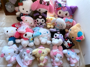 日单 sanrio系列奶嘴 天使绒绒背包 Kitty melody 心魔公仔挂件