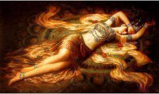 精准印花新款包邮DMC绣线十字绣 敦煌人物 敦煌美女梦境