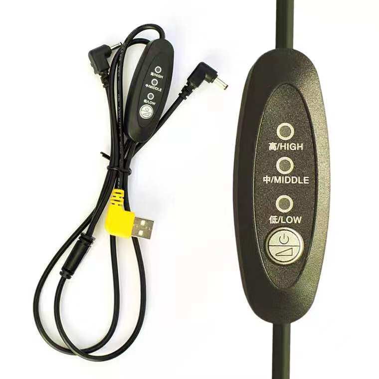 风扇服降温服连接线空调服配件三通线电源线电池风扇连接线