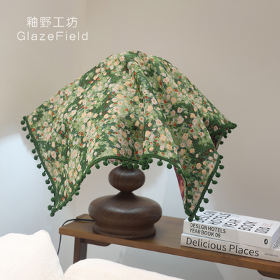 中古绿色棉纱混纺万能盖巾