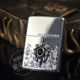 2007年 芝宝打火机正版 贵金属珍藏 ZIPPO 黑曜石纯银雕花 原装