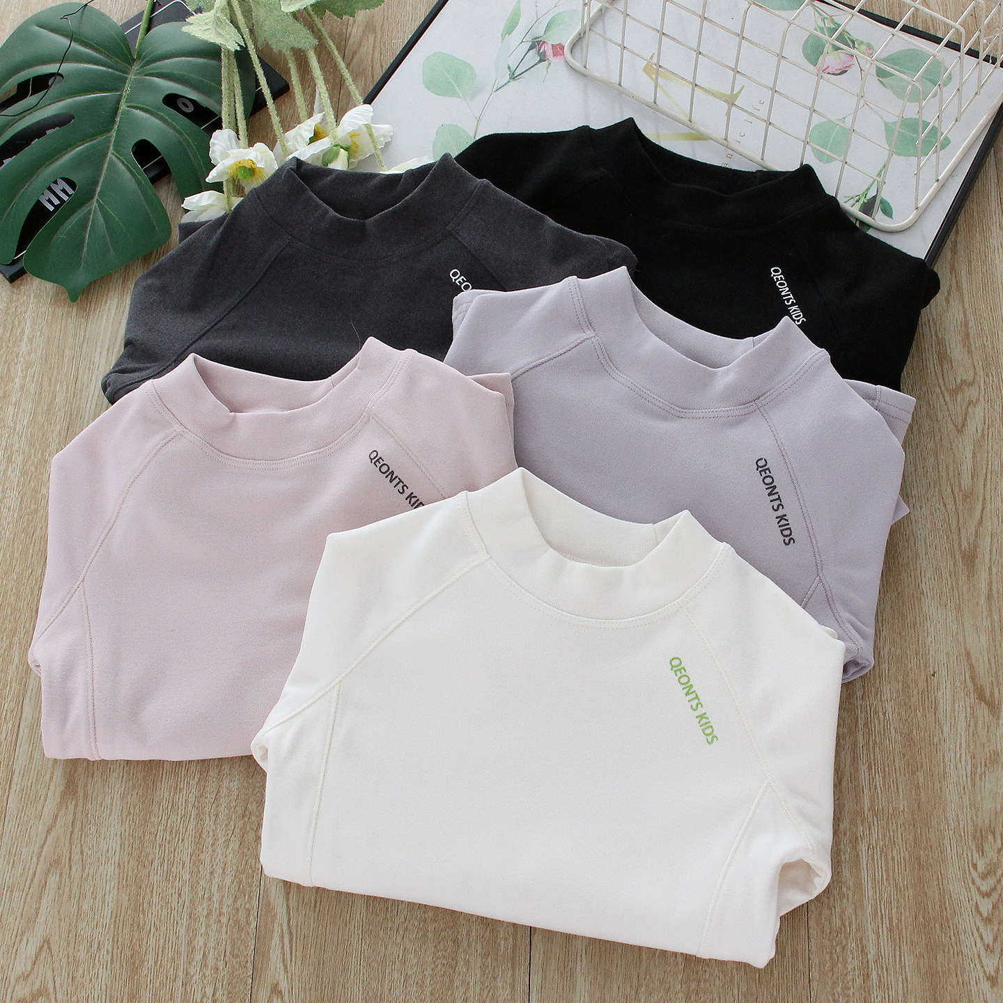 女童中领加绒打底衫秋冬中大童一体绒A类保暖上衣儿童插肩长袖T恤,童装/婴儿装/亲子装,T恤,淘宝优惠券,粉丝福利购,淘宝优惠卷