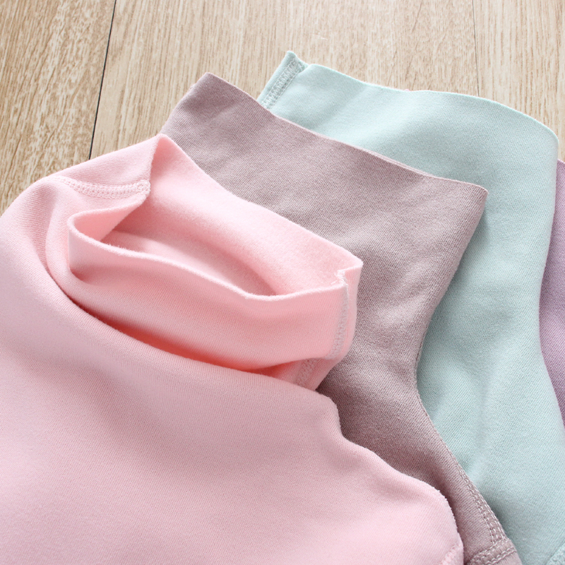 薄绒打底自发热堆堆领修身款T恤