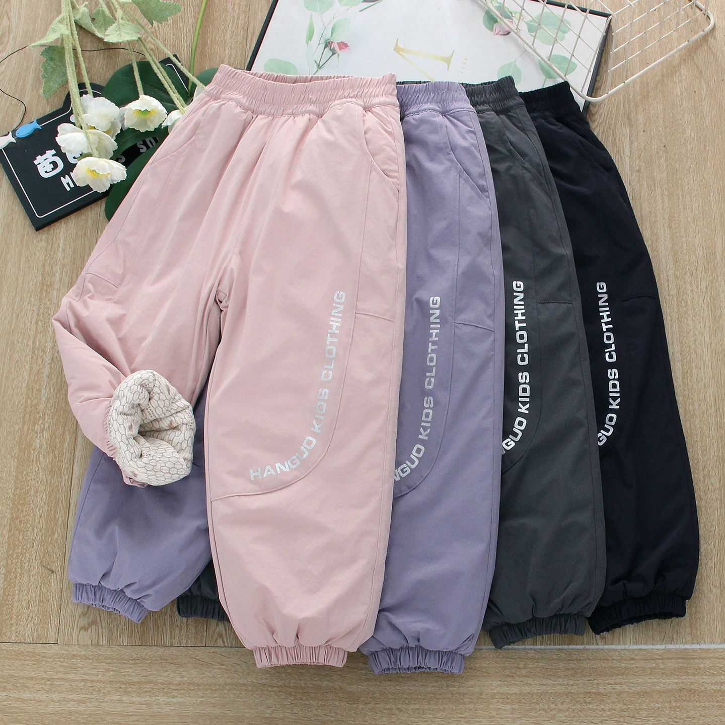 儿童三防棉裤恒温自发热冲锋裤冬