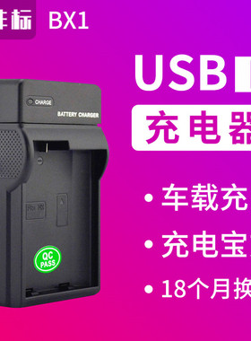 沣标NP-BX1充电器适用索尼ZV1M2 ZV1F RX100M3/M4/M5/M7/M6 ZV-1