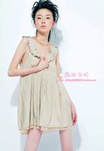 特价正品 宝姿ports 1961女夏真丝内里丝绵中长衬衫短连衣裙