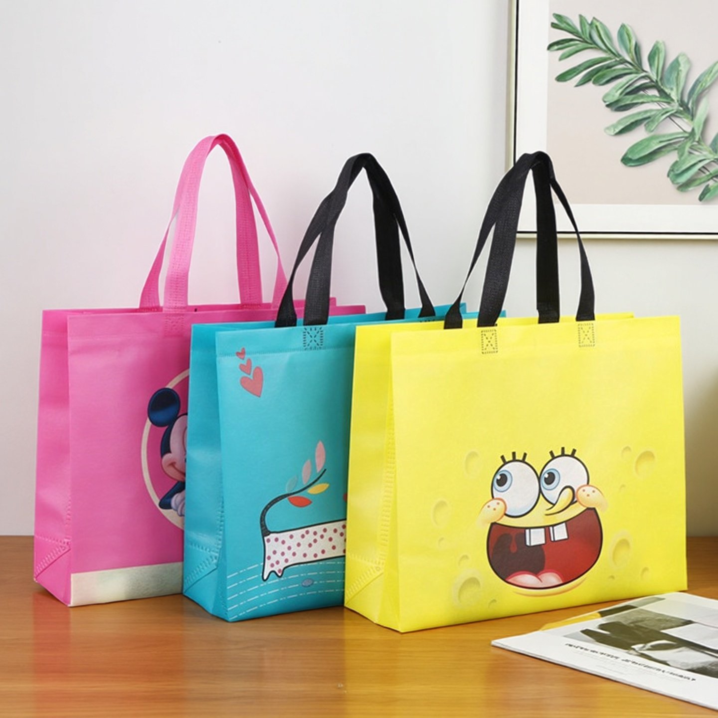 卡通可爱礼品袋无纺布童装母婴店幼儿园宣传袋六一儿童手提袋定制,包装,礼品袋/塑料袋,淘宝优惠券,粉丝福利购,淘宝优惠卷