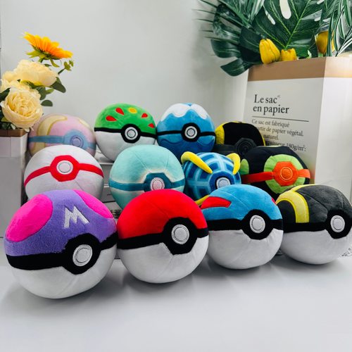 12cm球精灵球大师球黑暗球高级球究极球奇异友友球潜水球毛绒玩具