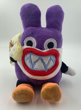 玛丽 马里奥 紫色 隐形小偷 兔子 菇种子 毛绒 玩具 公仔