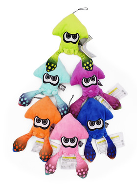 Splatoon喷射战士毛绒玩具 卡通动漫可爱乌贼娘挂件毛绒公仔玩具