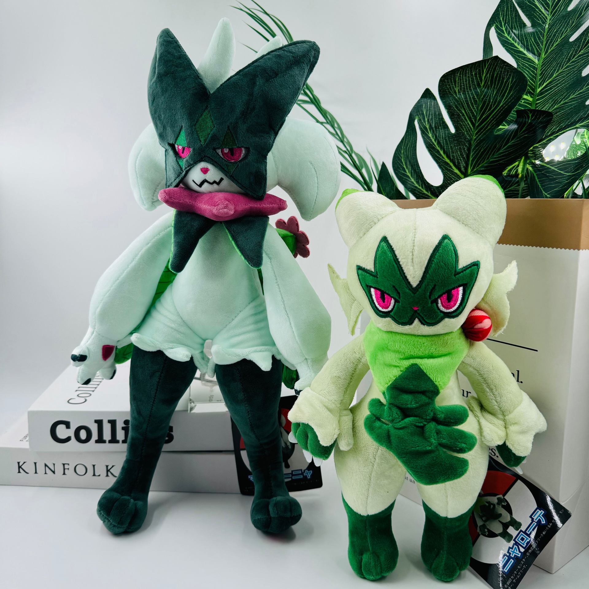 大号41cm假面喵新叶猫进化蒂蕾猫魔幻假面喵毛绒公仔带吊牌