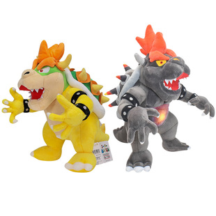 新款超级马里奥3D库巴狂怒世界 愤怒库巴火龙 巨译怪毛绒玩具公仔